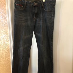 Gucci Jeans — Plenty of Gucci labeling and panache. Don’t let these get away.